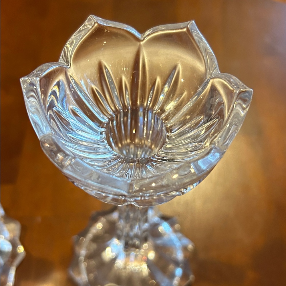 Crystal candlestick holders - Picture 3 of 3